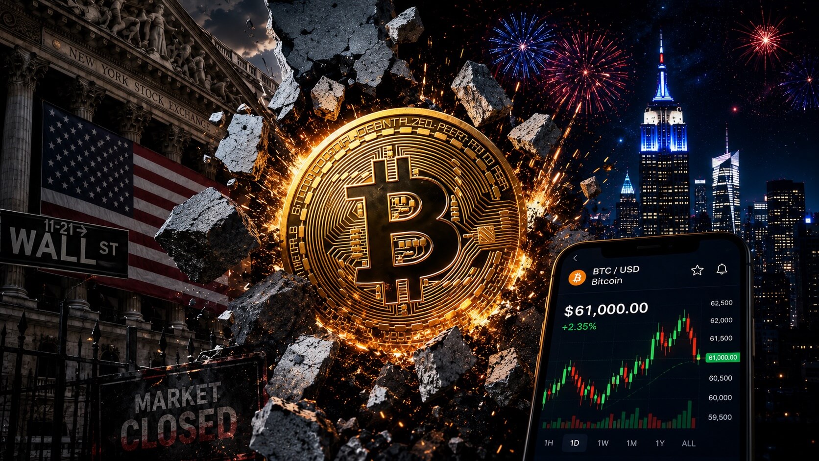 Bitcoin’s Freedom Money to set Independence day liquidity benchmark while Wall Street shuts down
