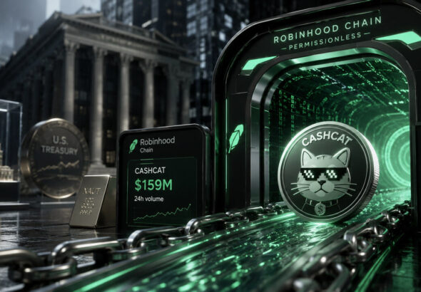 Robinhood launched a Wall Street layer 2 chain and the market crowned a $150M cat coin first