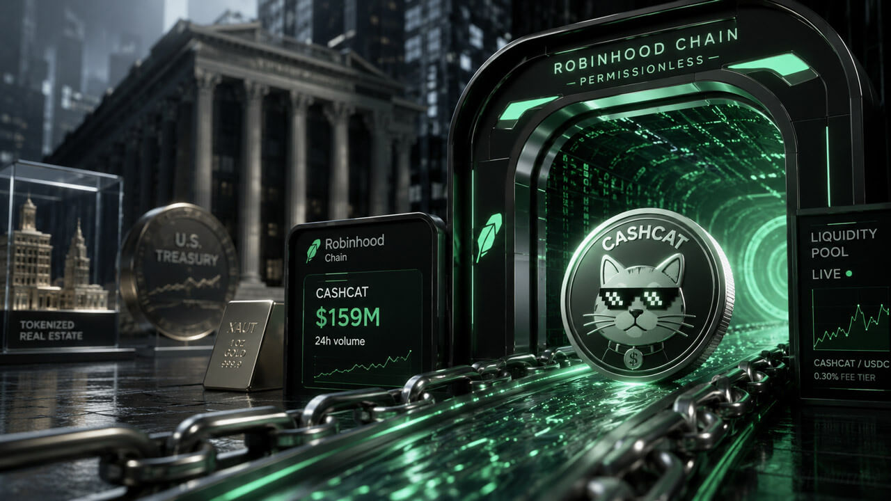 Robinhood launched a Wall Street layer 2 chain and the market crowned a $150M cat coin first