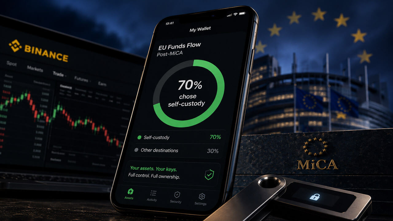 After MiCA deadline, majority of Binance users sent funds to self-custody not other compliant exchanges