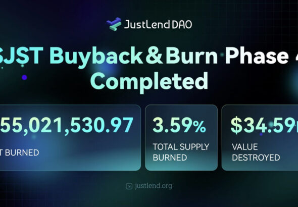 JST Hits Record Deflationary Milestone: Over 355M Tokens Burned as JustLend DAO Revenue Fuels Value Appreciation