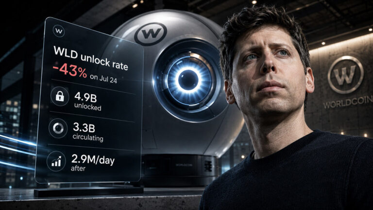 Sam Altman’s Worldcoin cuts WLD unlocks by 43% but 4.9B tokens still need to prove demand