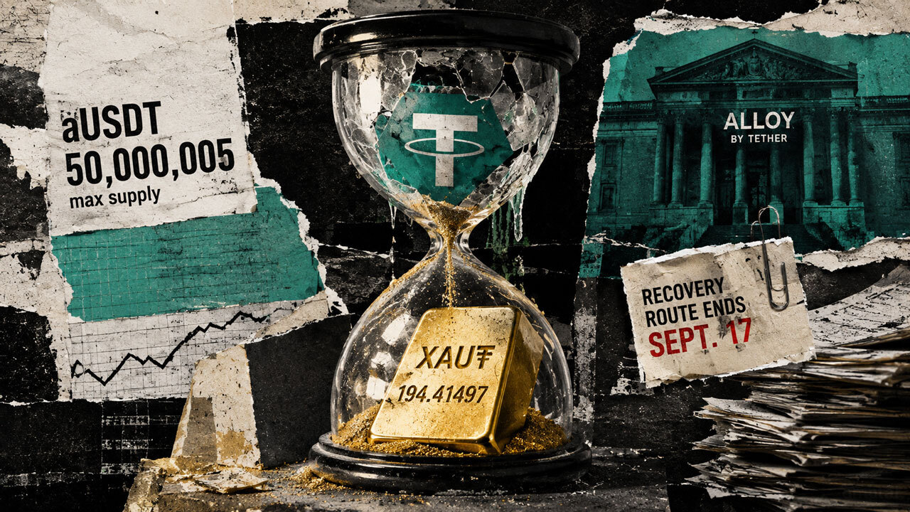 On-chain data shows $50 million at risk as Tether’s Alloy shutdown deadline boils down to 5 forgotten gold vaults