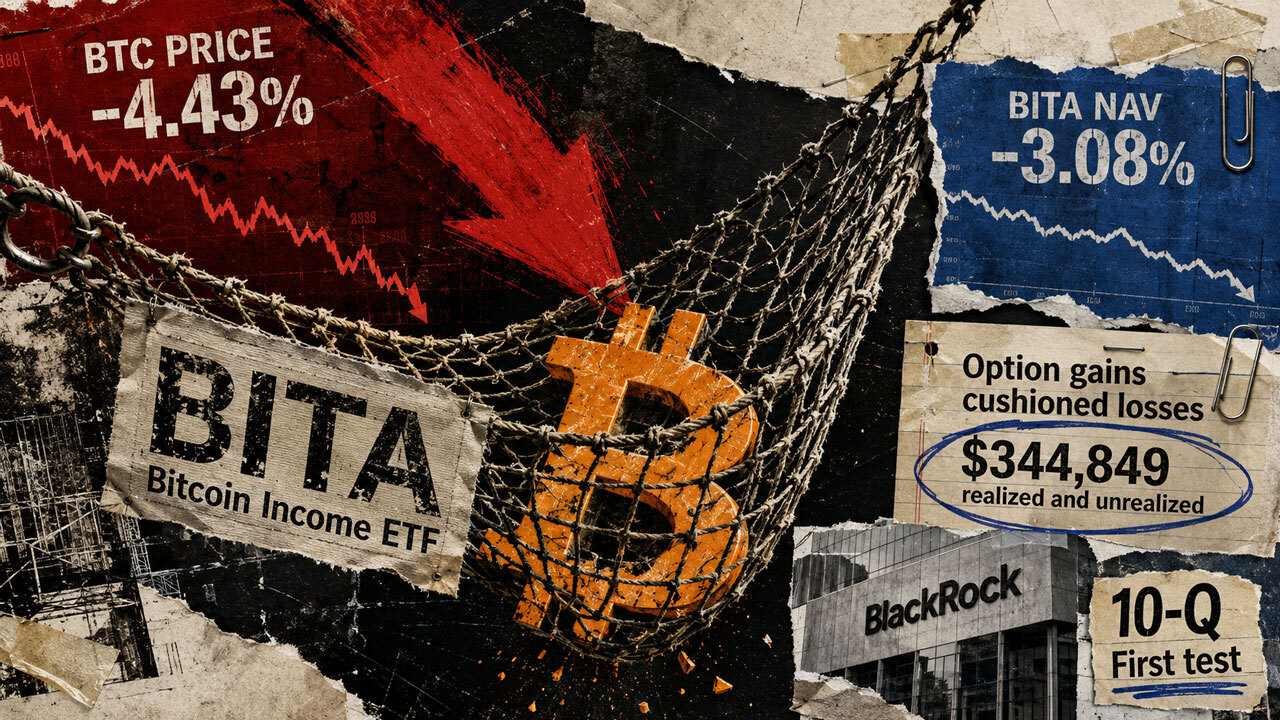 BlackRock’s Bitcoin income ETF offset less than 30% of its $1.2M crypto losses with options