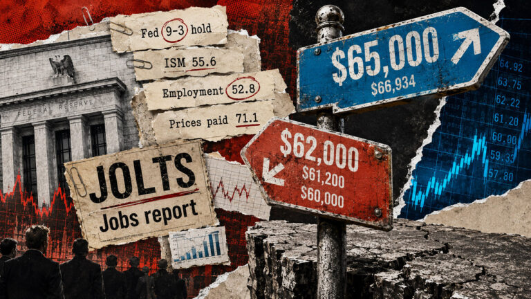 Bitcoin must clear $65,000 before Friday, or jobs data could turn $62,000 into a trapdoor to $60,000