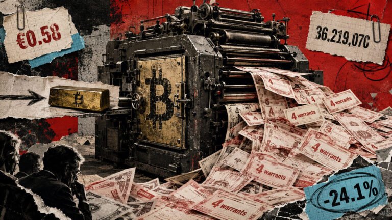 Capital B’s €21 million Bitcoin raise comes with heavy warrant dilution risk