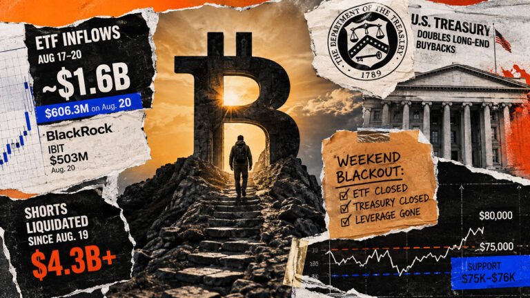 Bitcoin hits $80,000’s doorstep just as the ETF bid disappears for the weekend