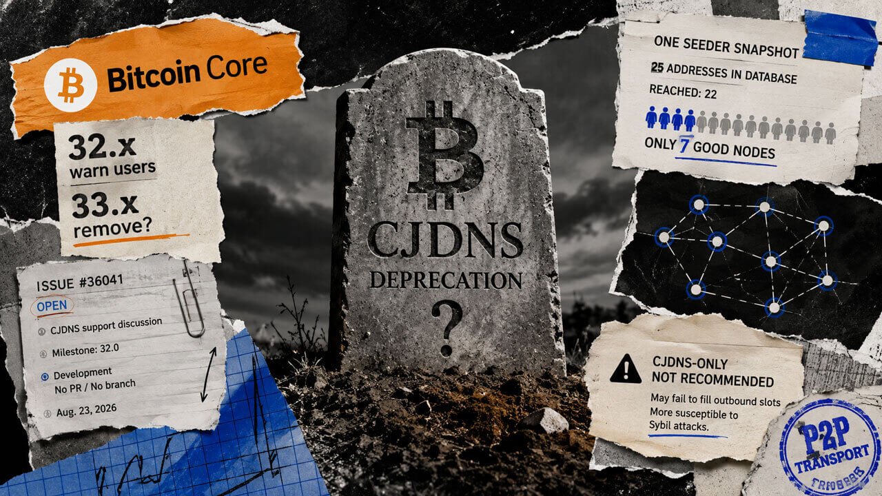 Bitcoin Core considers dropping encrypted routing support as poor node health exposes users to eclipse attacks