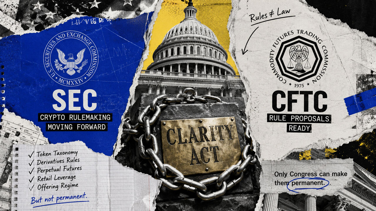 SEC and CFTC plans to write crypto rules without Congress – but they can’t make them permanent