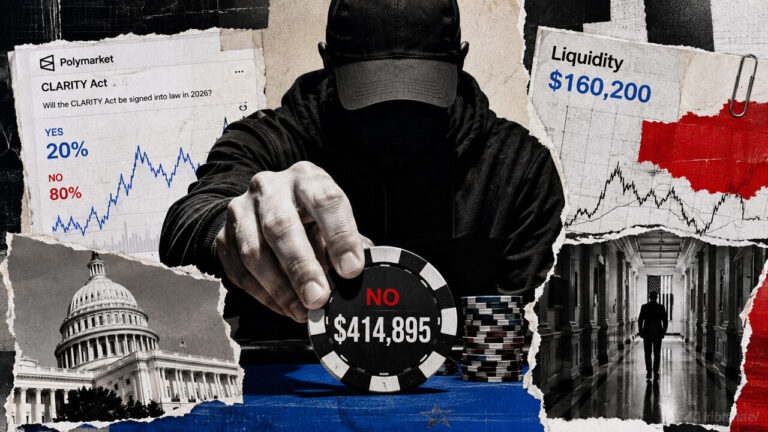 Polymarket’s 20% CLARITY Act odds sit on a market one $100K trade could radically reprice