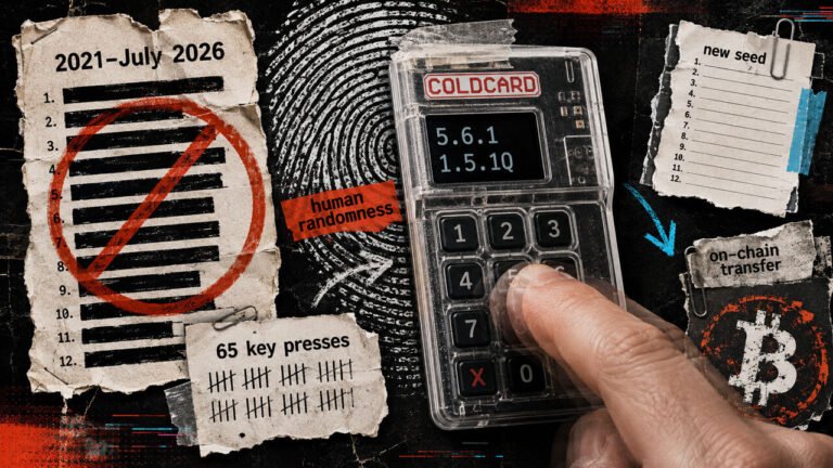 Coldcard now requires 65 key presses after seed exploit, while exposed funds still must move