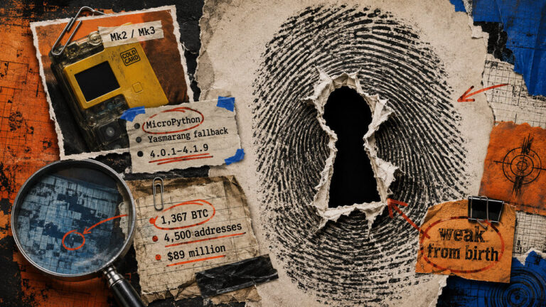 Coldcard crisis hits $130 million – proving ‘not your keys’ is meaningless if you trust a single device to generate them