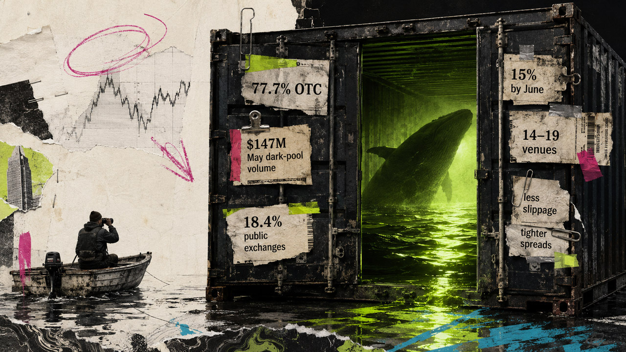 How institutional dark pools quietly ate 15% of crypto volume and killed the retail whale-watching edge