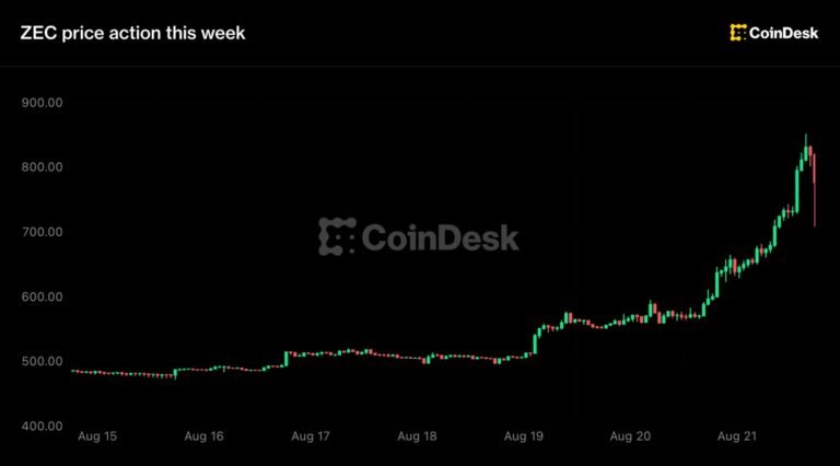 Zcash jumps 48% to over $800 as Grayscale spot ETF push adds to ‘next bitcoin’ buzz