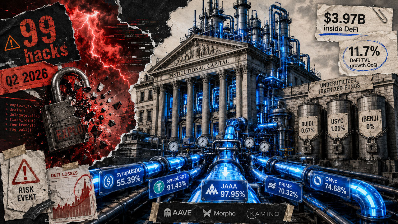 Wall Street put $7B into tokenized funds, but under 1% is actually being used in DeFi