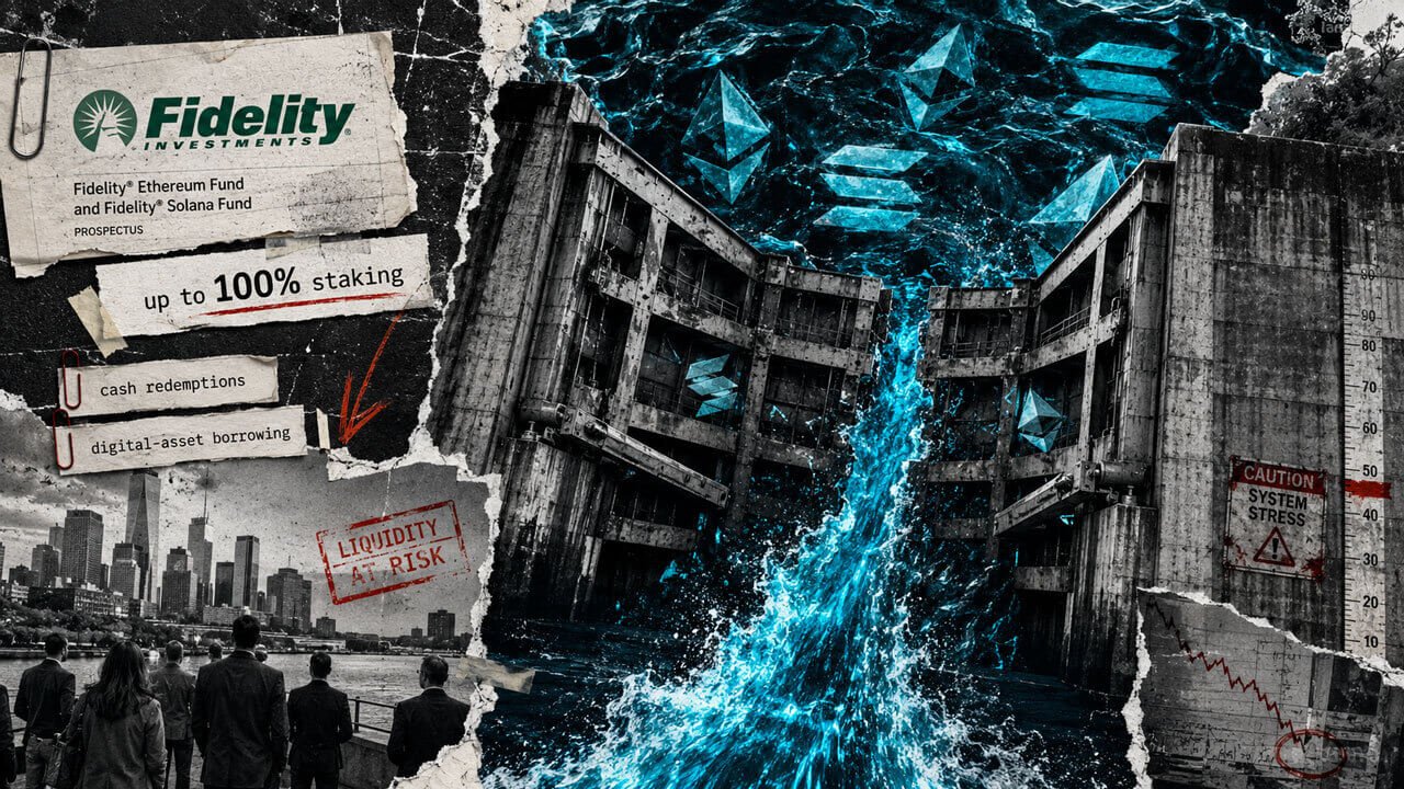 Fidelity grants ETFs power to stake 100% of crypto while outlining exit delay risks