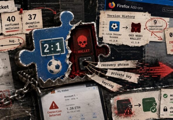 40 malicious Firefox add-ons targeted crypto wallets, and 9 began as sports-score tools