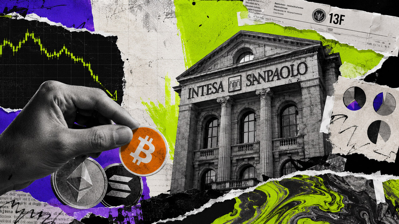 Italy’s biggest bank just slashed its Bitcoin ETF call position by 99% to triple down on staked Ethereum