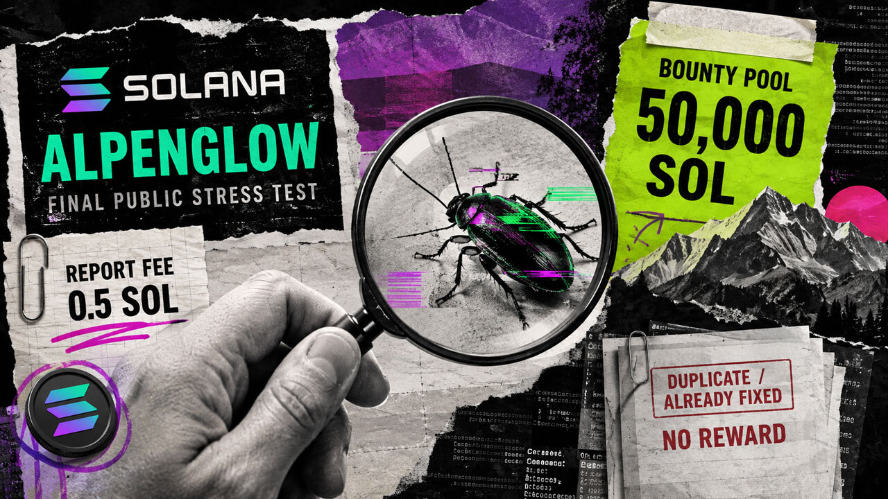 Solana’s Alpenglow bug hunt charges researchers 0.5 SOL to report flaws