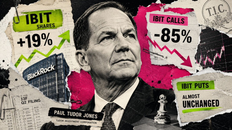 Institutional investor Paul Tudor Jones adds 109,446 BlackRock Bitcoin ETF shares while cutting calls by 85%