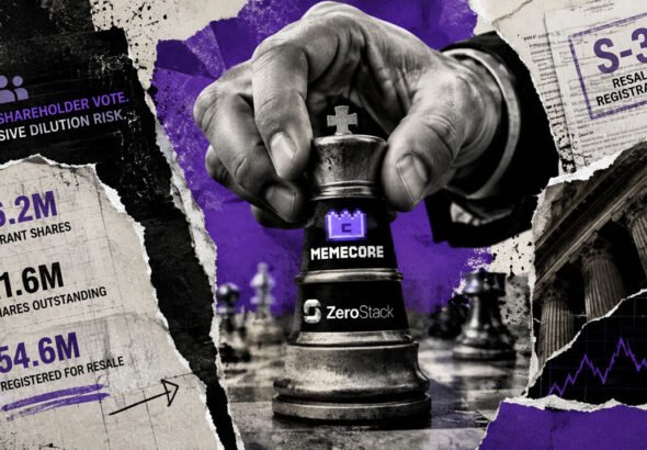 A $1 billion meme coin purchase puts a huge 167% share dilution down to a single vote for ZeroStack