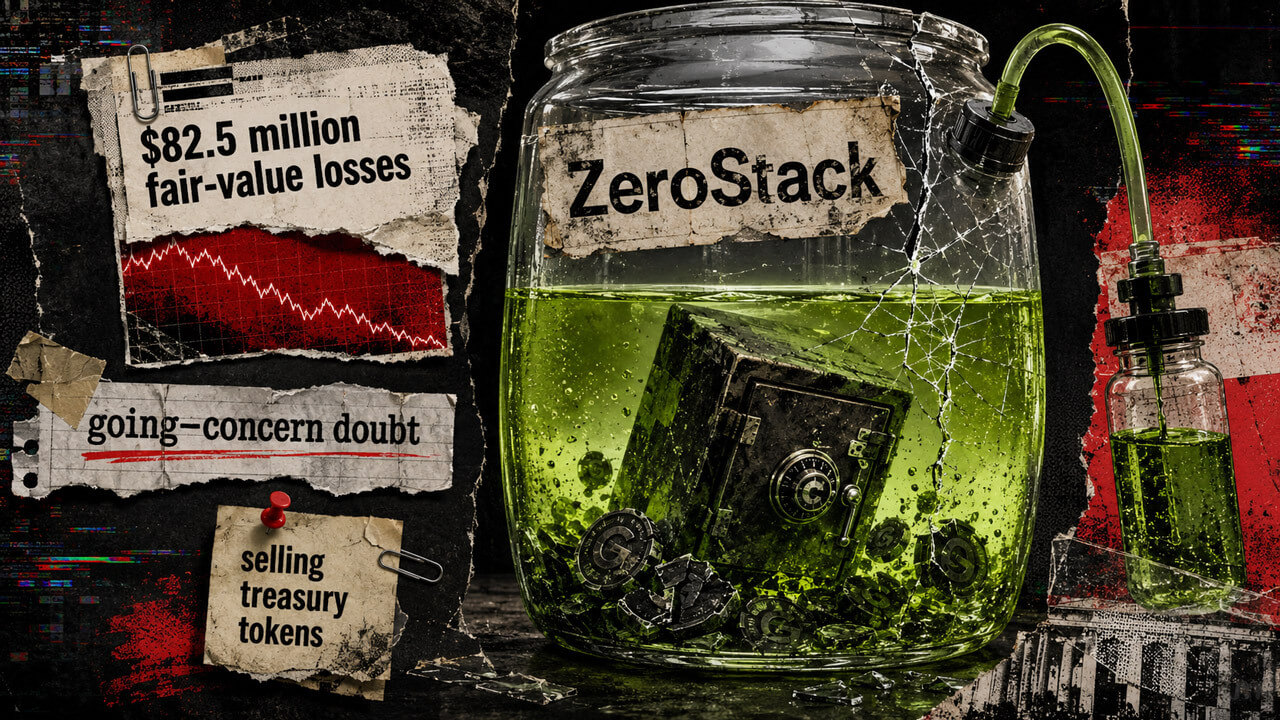 This $163M crypto stash collapsed to just $15M, forcing ZeroStack to literally stake its survival on token rewards