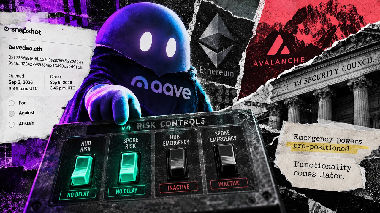 Aave crypto lending proposal would let emergency tools freeze markets – but not unfreeze them