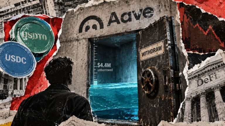 $55 million Aave stablecoin pool sees just $4.4 million available for withdrawals