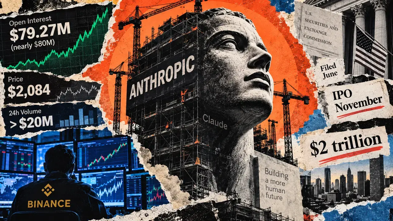 Anthropic’s potential $2 trillion IPO is fueling an $80 million crypto trade