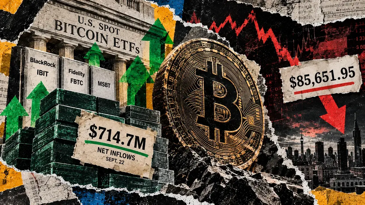 Bitcoin ETFs just erased a $5.7 billion hole, but profit-taking is swallowing the new demand
