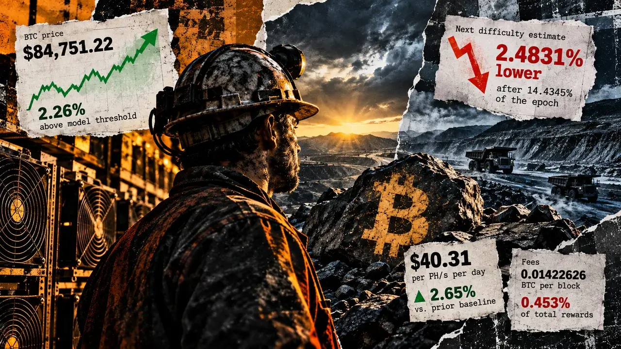 Bitcoin’s $84K rally isn’t saving miners as difficulty signals already flash caution