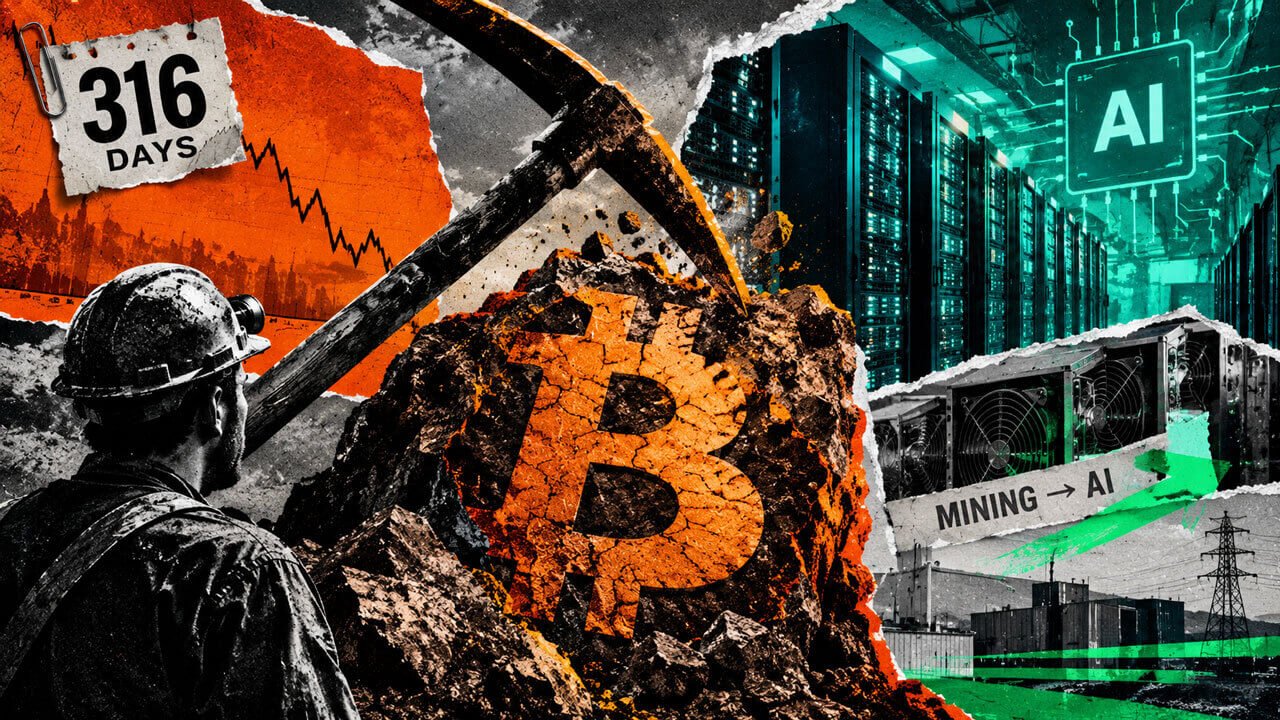 Bitcoin’s 316-day hashrate drought shows why AI could make this mining downturn harder to reverse