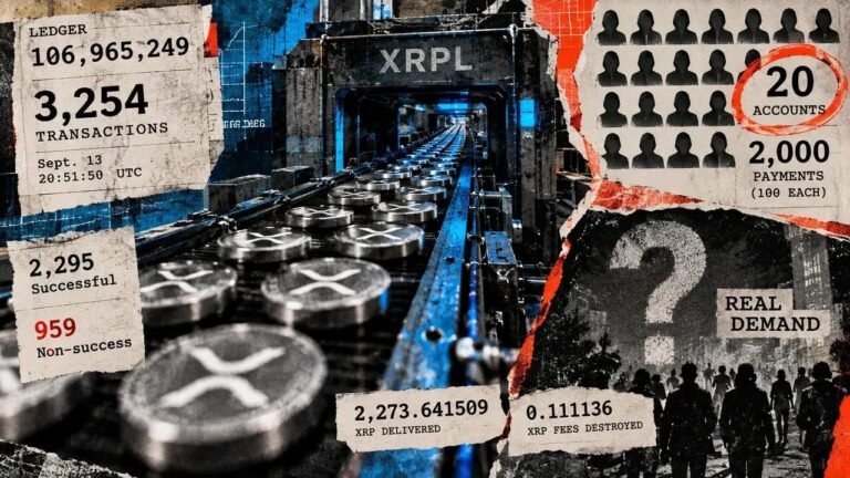 XRPL proved it can handle over 3,000 transactions, but the traffic was entirely synthetic