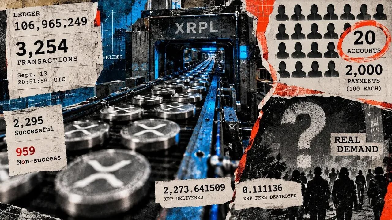 XRPL proved it can handle over 3,000 transactions, but the traffic was entirely synthetic