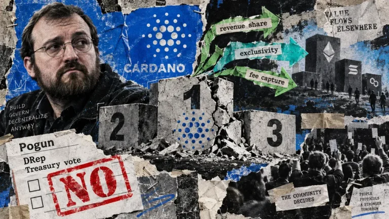 Charles Hoskinson says Cardano no longer comes first – its treasury vote explains why