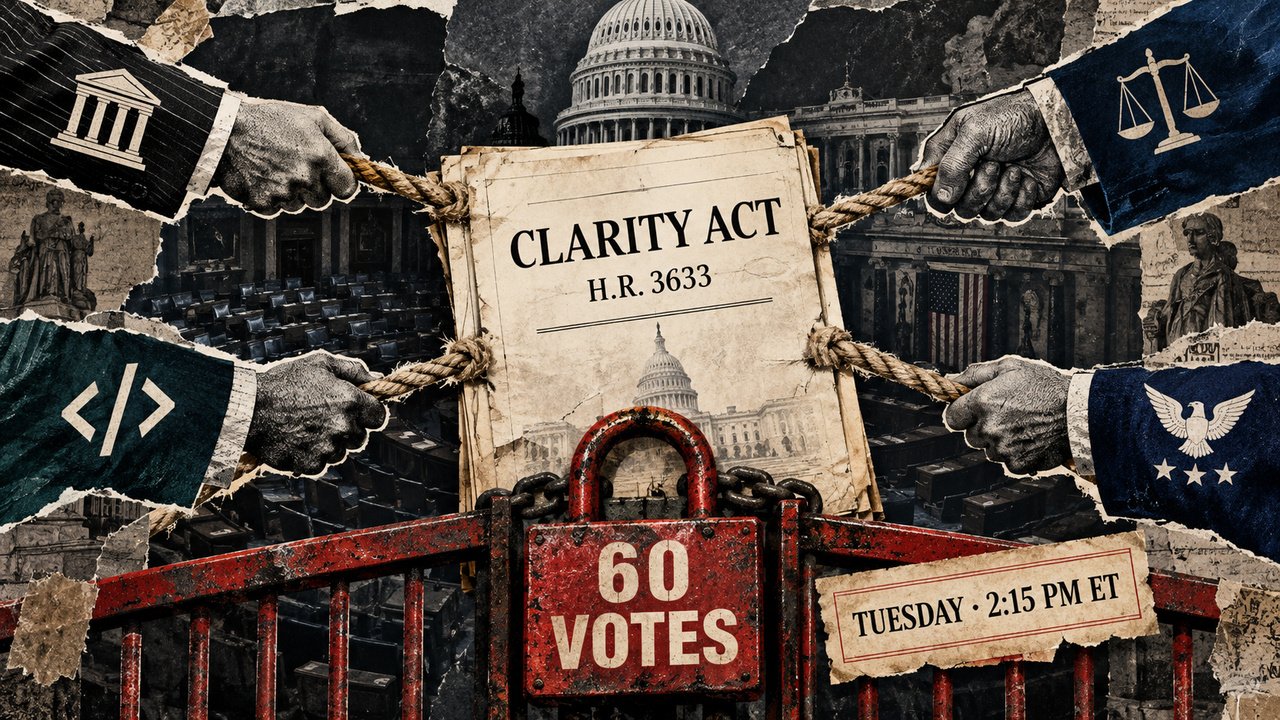 CLARITY Act’s ‘final’ deal is already breaking down before tomorrow’s Senate vote