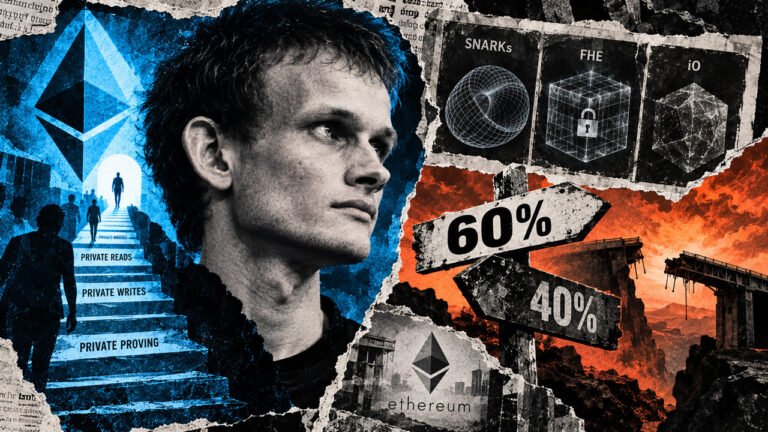 Ethereum’s Vitalik Buterin puts 60% odds on a cryptography breakthrough that could weaken Wall Street middlemen