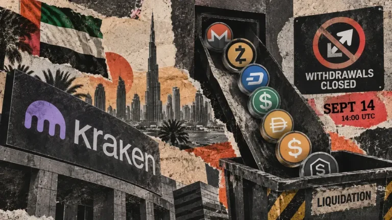 Seven assets enter Kraken liquidation window after withdrawals close Monday