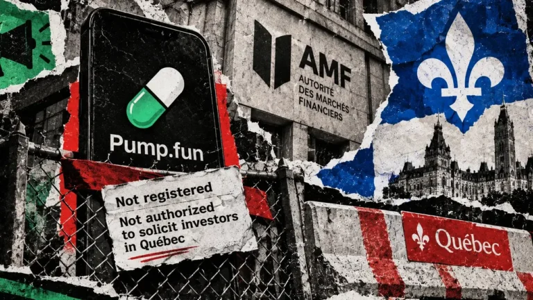 Pump Fun is not authorized to solicit some Canadian investors, AMF warns