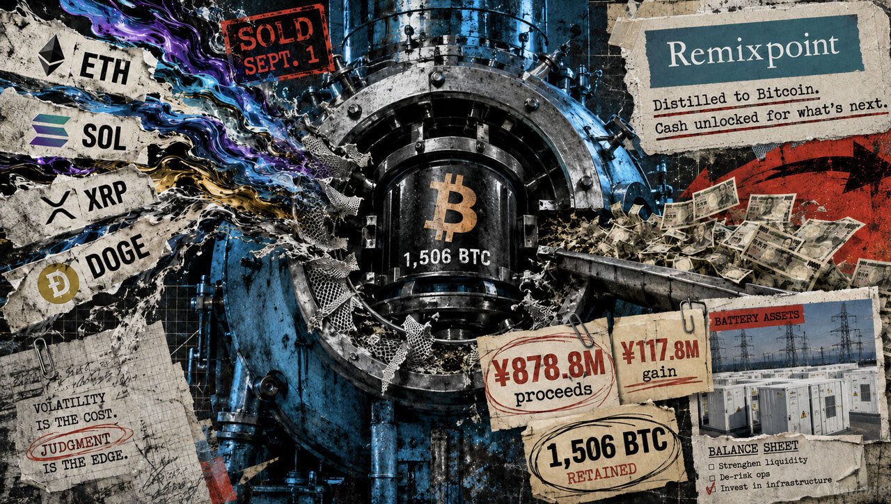 This Japanese company made money on Ethereum, Solana, and XRP, but sold them anyway to keep its $121 million Bitcoin holdings