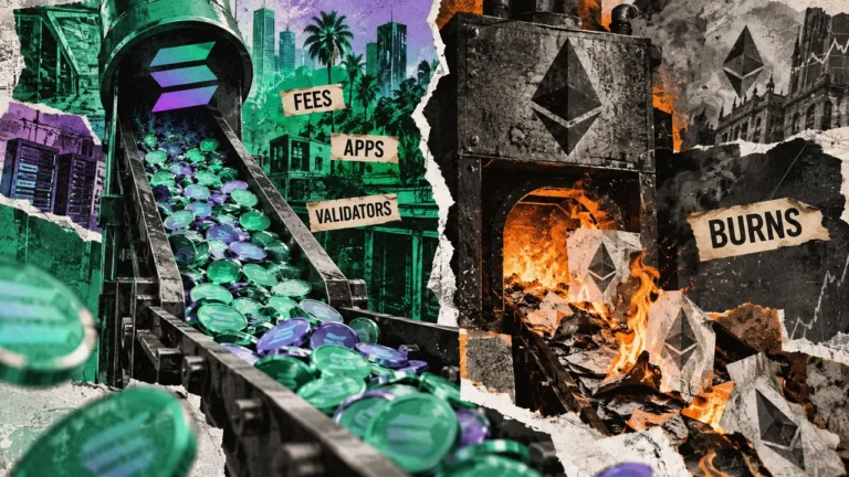 Solana flips Ethereum in fees, while ETH holds the burn lead
