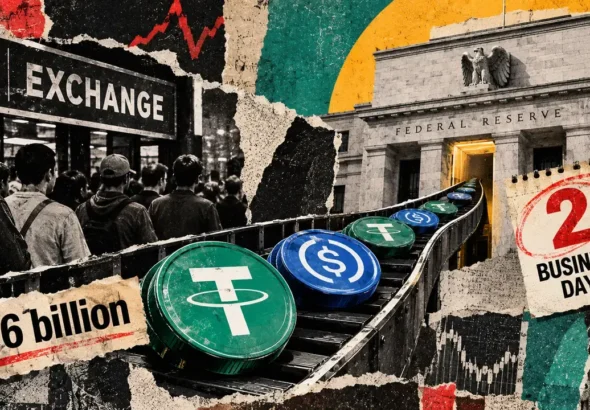 Fed guarantees 2-day stablecoin payouts, but $76B remains blocked