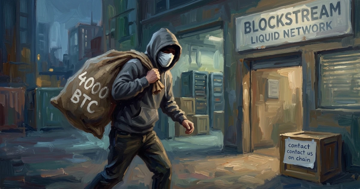 Alleged White-Hat Hackers Withdraw 4,000 bitcoin from Blockstream’s Liquid Network Federation Reserves