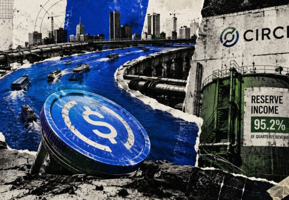 Circle processed $32 trillion in USDC transfers, yet 95% of its revenue relies entirely on interest rates