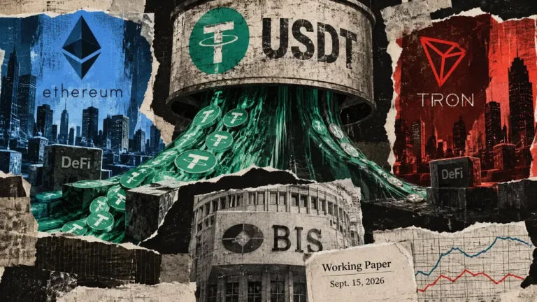 USDT grew on Ethereum through 2024, but smart contract holdings stalled, BIS data show