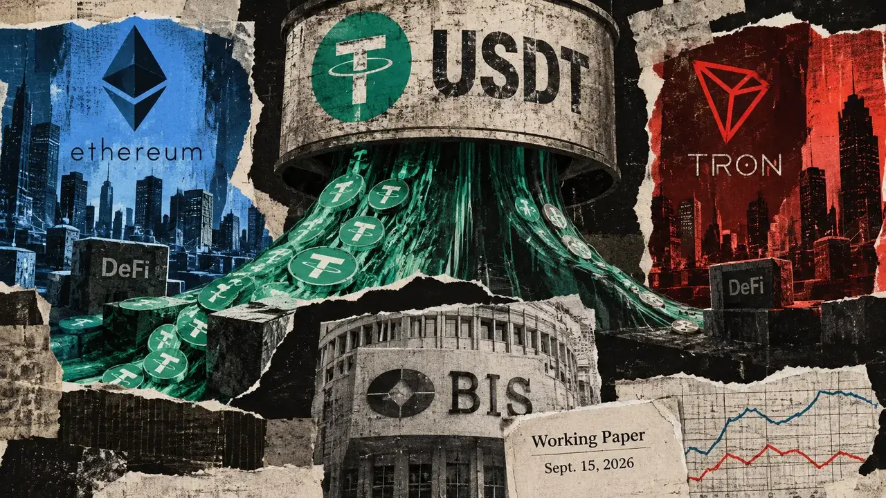 USDT grew on Ethereum through 2024, but smart contract holdings stalled, BIS data show
