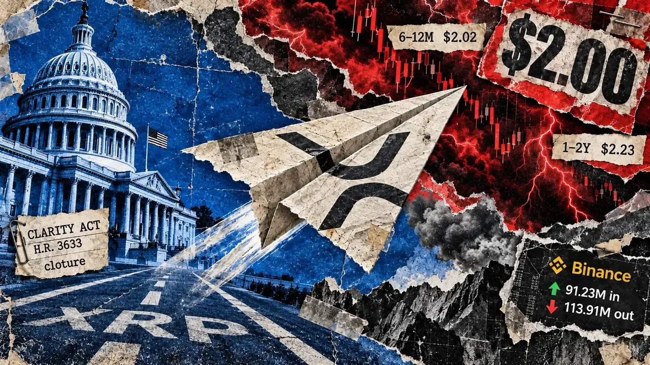 XRP’s path back to $2 now hinges on whether the Senate passes the CLARITY Act