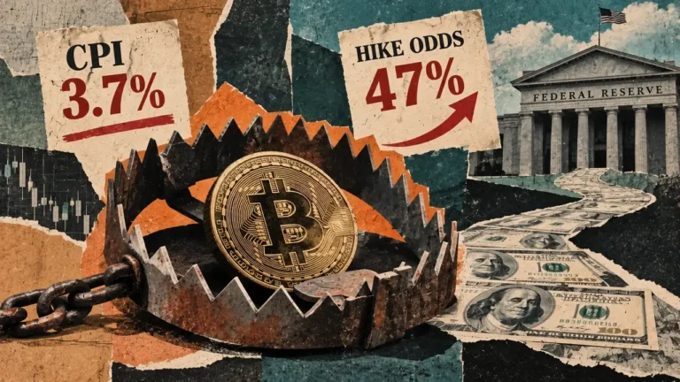 Surging dollar forces Bitcoin sell-off as rate hike odds double