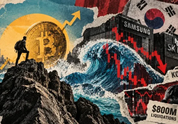 Bitcoin defies $800 million crypto wipeout as South Korea’s AI stock market crashes