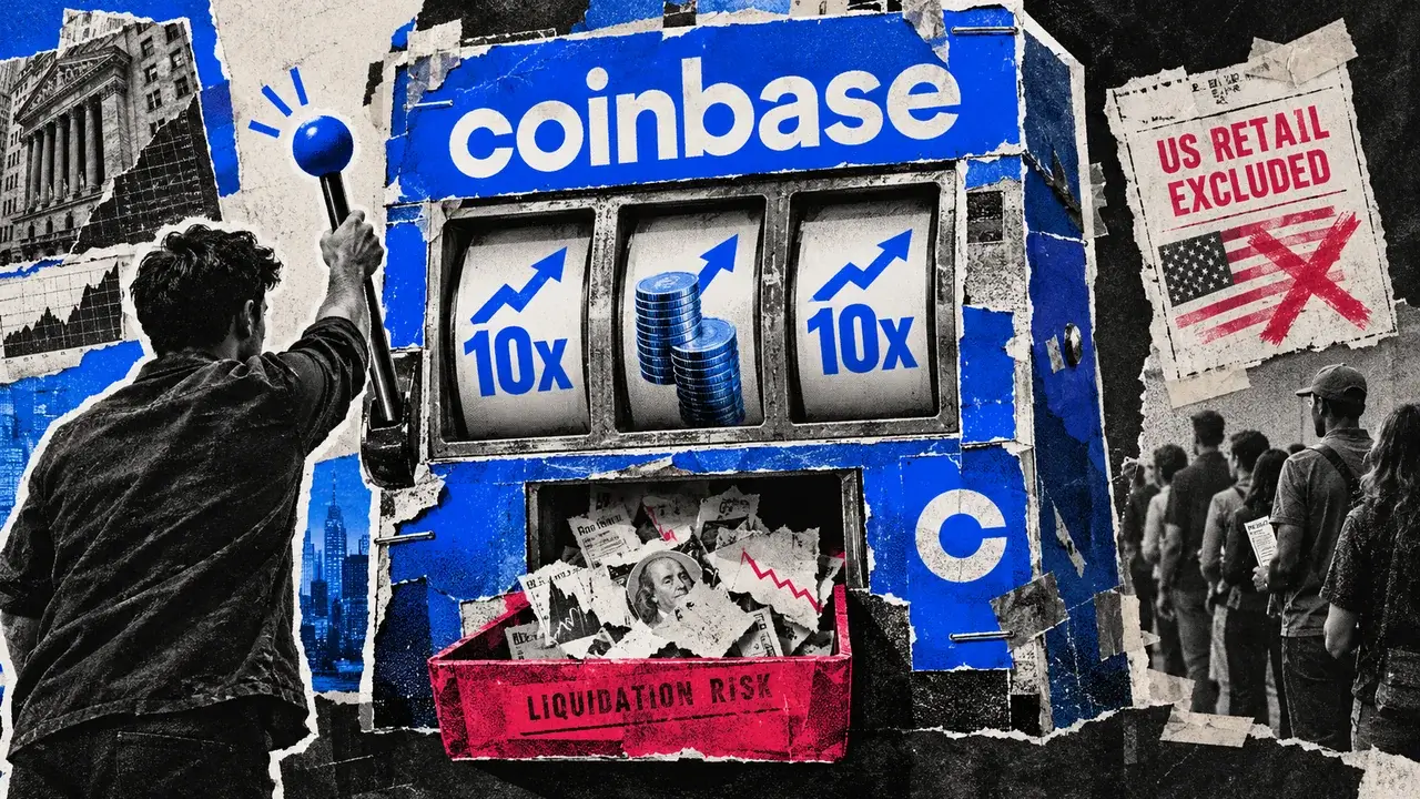 Coinbase rolls out 10x spot leverage, but blocks US retail from it